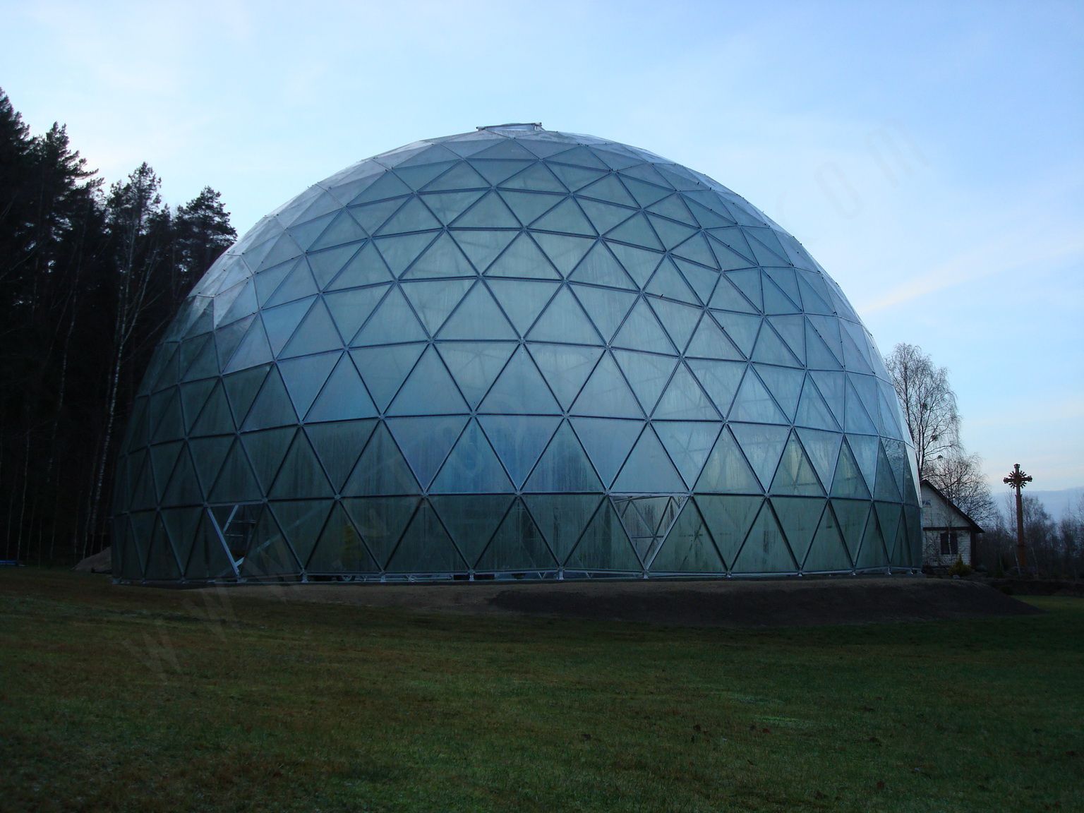 Spiritual Metagalactic Temple @ Pyramid & Dome Ø23m h13m, Merkinė, Lithuania