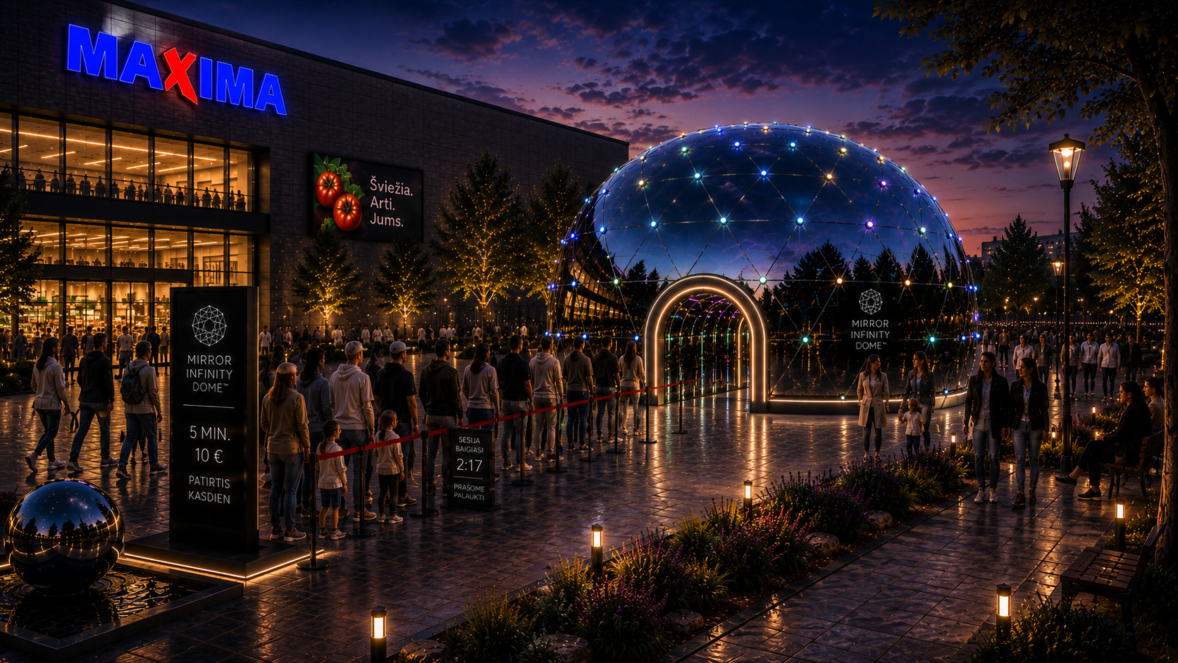 GEODOMAS INFINITY – Mirror Infinity Dome™ зеркальный купол