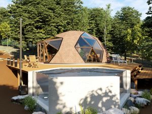 50m2 КОМПЛЕКТ ДЛЯ ДОМА Ø8m ПОНИЖЕННЫЙ F4 H3,4m