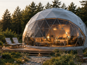 GLAMP 50  Ø8m ▪︎ 50m² | КРУГЛЫЙ ГОД