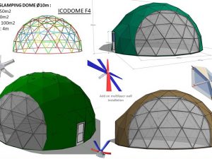 78m2 GLAMPING Ø10m ICO F4 H5m