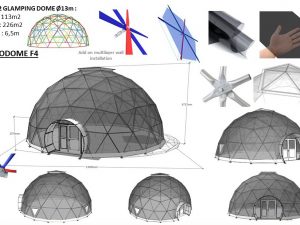 130m2 ПРОЗРАЧНЫЙ Ø13m ICO F4 H6,5m
