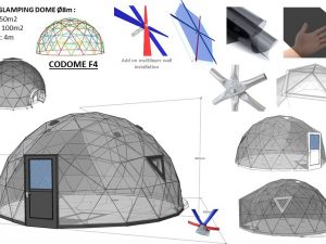 50m2 ПРОЗРАЧНЫЙ Ø8m ICO F4 H8m