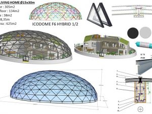 478m2 КОМПЛЕКТ ПОКРЫТИЯ Ø15x30m 305m2 F6 H8,3m